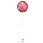 Pink And Gold Spotty 18 Inch Foil Balloon