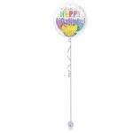 Happy Birthday Pastel Colours 18 Inch Foil Balloon