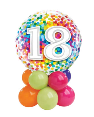 18th foil balloon