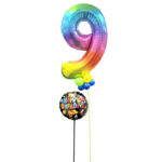 Age 9 Balloon Display