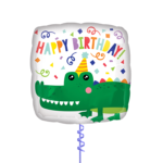 Happy Birthday Crocodile Foil Balloon 18 Inch