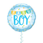 Baby Boy Foil Balloon 18 Inches – Latex Bunch Options