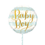 Baby Boy Foil Balloon 18 Inches – Latex Bunch Options