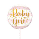 Baby Girl Foil Balloon 18 Inches – Latex Bunch Options