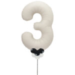 Number 3 Balloon 34 Inch, Choose Your Own Colour! Add An 18 Inch Foil!