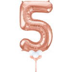 Rose Gold Number 5 Balloon