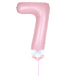 Light Pink Number 7 Balloon