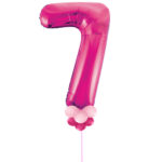 Magenta-Purple Number 7 Balloon