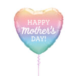 Mother's Day Heart Pastel 18 Inch Foil Balloon
