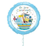 Christening Blue Foil Balloon 18 Inches – Latex Bunch Options