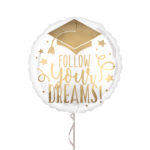 Graduation Foil Balloon 18 Inches – Latex Bunch Options