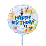 Happy Birthday Pirate Foil Balloon 18 Inches – Latex Bunch Options
