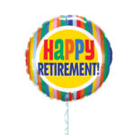 Retirement Foil Balloon 18 Inches – Latex Bunch Options