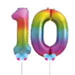Number Balloons 10-90 , Choose Your Colour