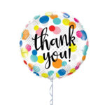 Thank You Spots Foil Balloon 18 Inches – Latex Bunch Options