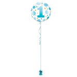 Age 1 Blue 18 Inch Foil Balloon