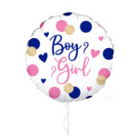 Boy? Girl? Gender Reveal Foil Balloon 18 Inches – Latex Bunch Options