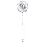 25th Anniversary 18 Inch Foil Balloon