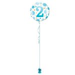 Age 2 Blue 18 Inch Foil Balloon