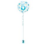 Age 5 Blue 18 Inch Foil Balloon