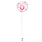 Age 5 Pink 18 Inch Foil Balloon