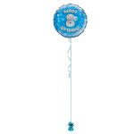 Age 8 Blue Holographic 18 Inch Balloon