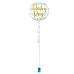 Baby Boy Gold 18 Inch Foil Balloon