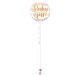 Baby Girl Gold 18 Inch Foil Balloon