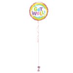 Get Well Rainbow 18 Inch Foil Balloon