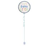 Happy Birthday Candles 18 Inch Foil