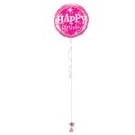 Happy Birthday Pink 18 Inch Foil Balloon