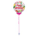 Happy Birthday Pink Bubble Balloon 22 Inch