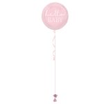 Hello Baby Pink 18 Inch Foil Balloon