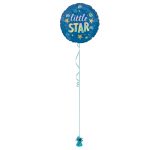 Little Star Blue 18 Inch Foil Balloon